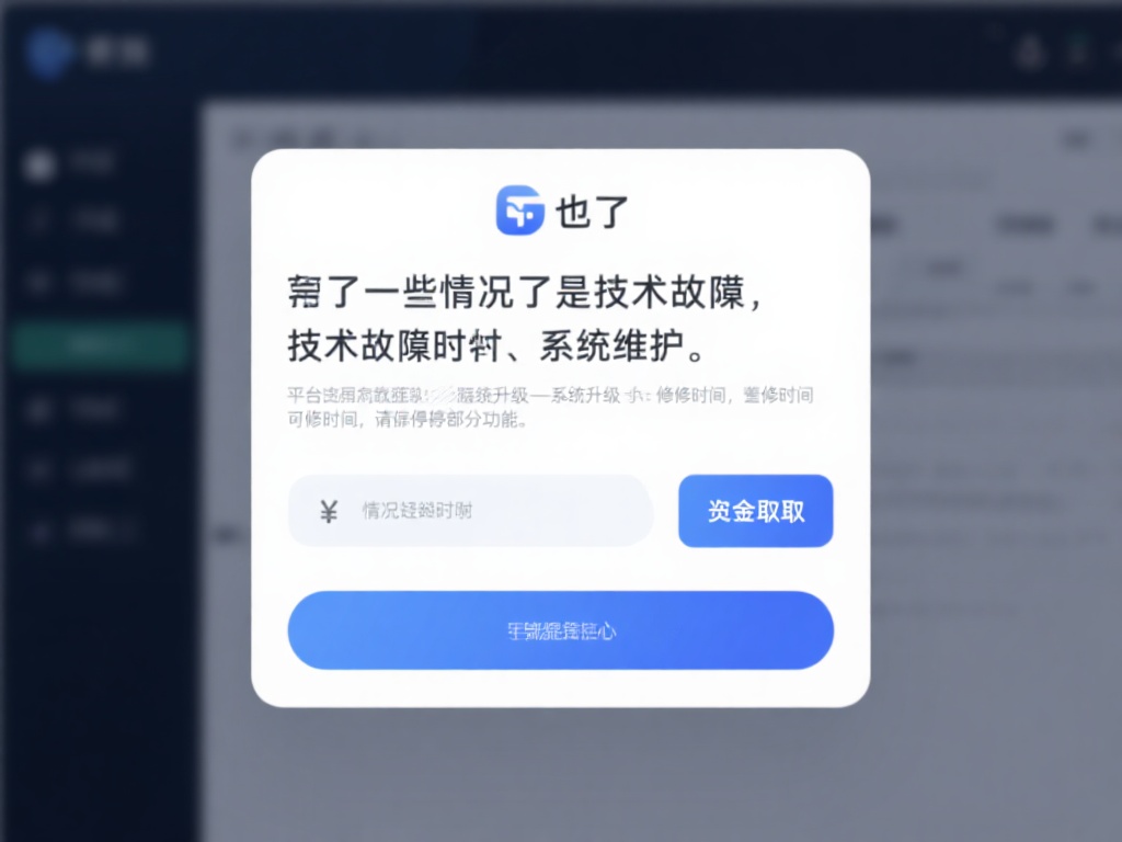 此外，还有一种情况是技术故障或系统维护。平台在进行